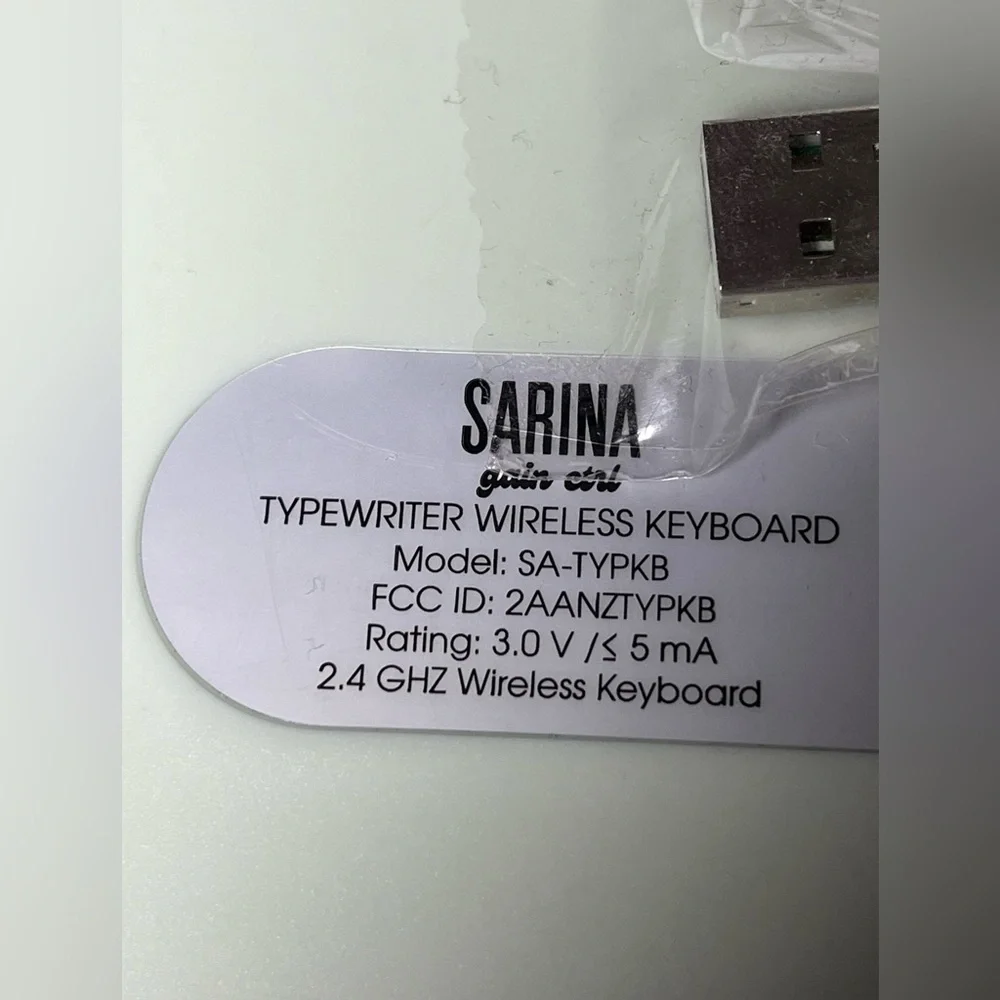 Fabulous Sarina Typewriter wireless keyboard. Green, lilac, blue & white!